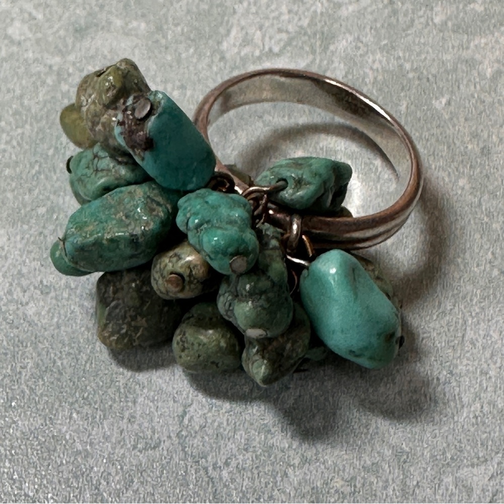 Mark Wasserman Samara MWS Turquoise Cluster Ring Set in Sterling Silver